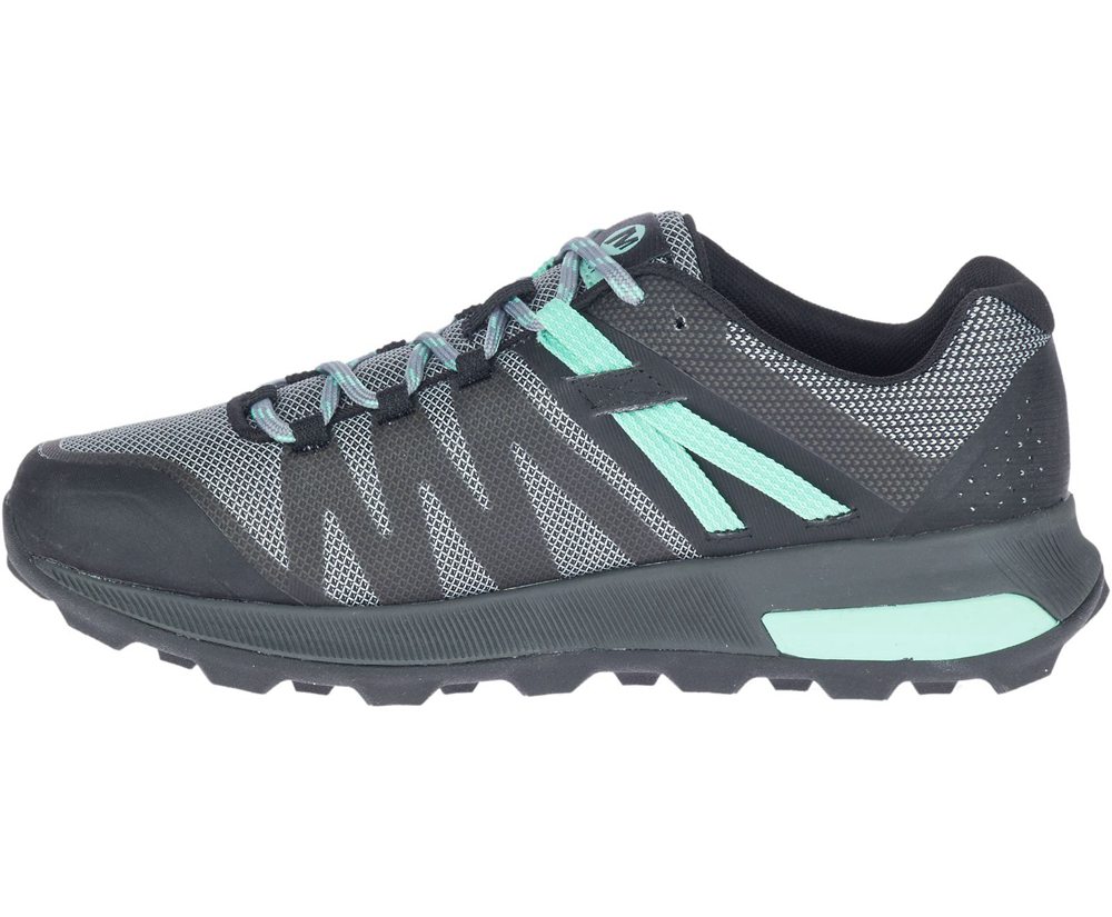 Merrell Hiking Shoes Black - Zion FST - Womens 94QRLAPOM